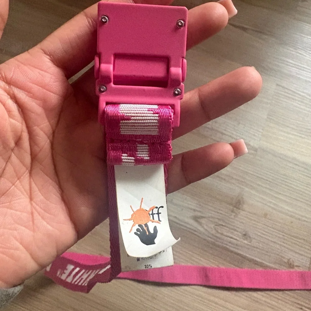 Off-White Pink Kids Belt
